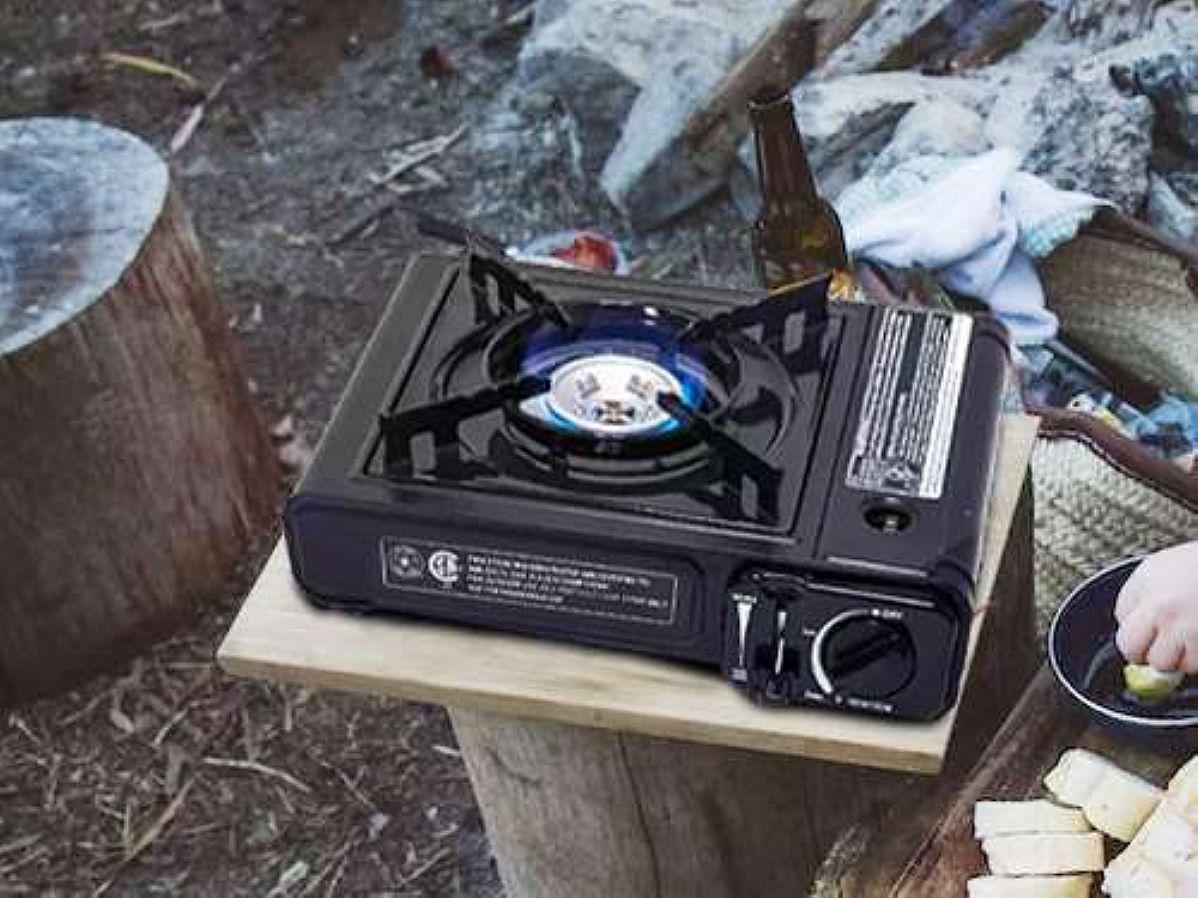 Cocina Estufa Para Campamento Camping Exteriores A Gas Propano 2 Quemadores