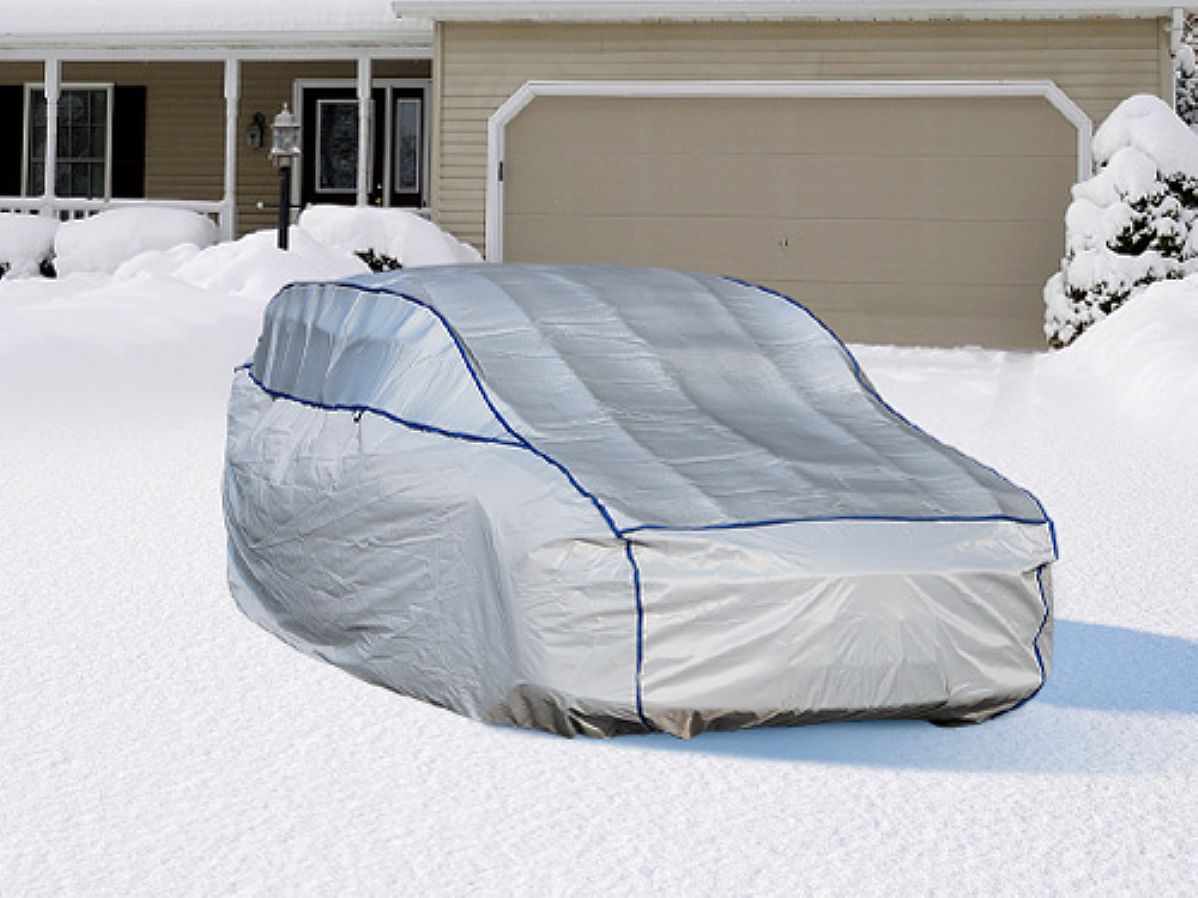 Using a full car cover in winters